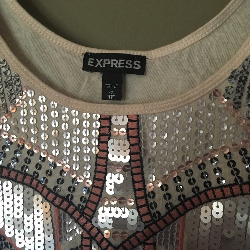 Express Sequin Top - Picture 3 of 5